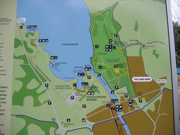 Loch Lomond mapa