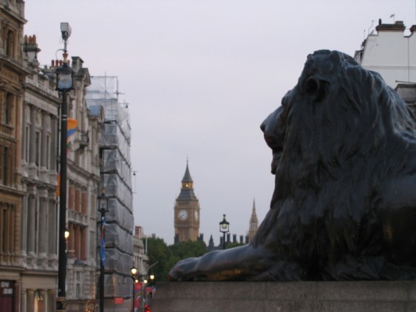 Lev na Trafalgar Square