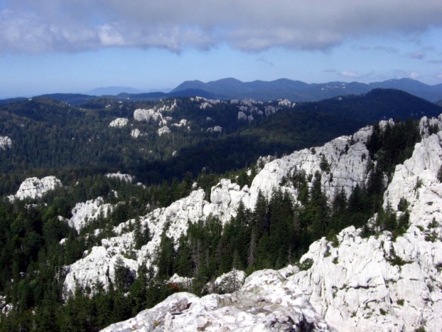 Velebit - vápencová oblast