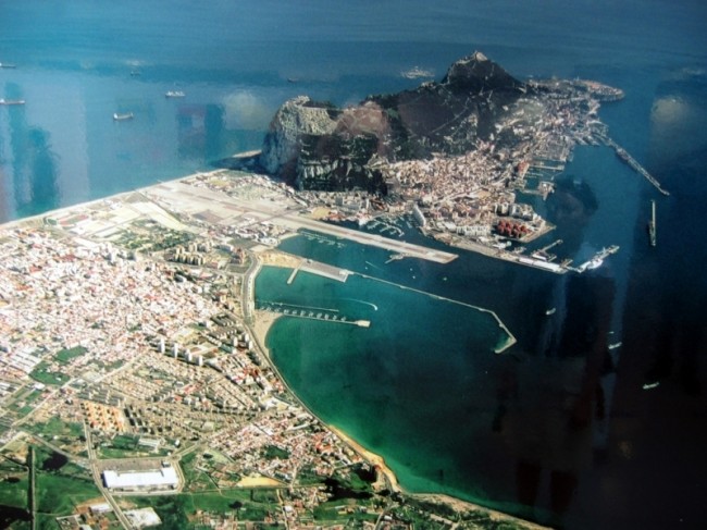 Gibraltar a La Línea - poloha