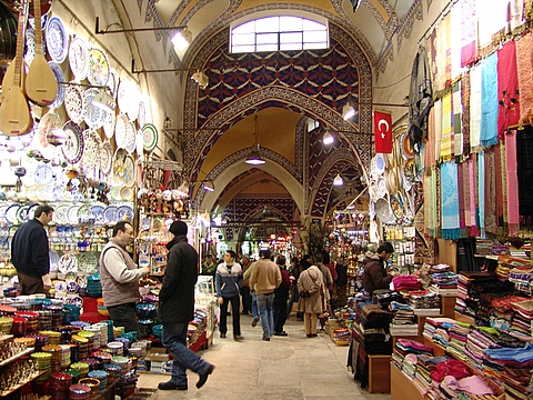 Krytý bazar v Istambulu